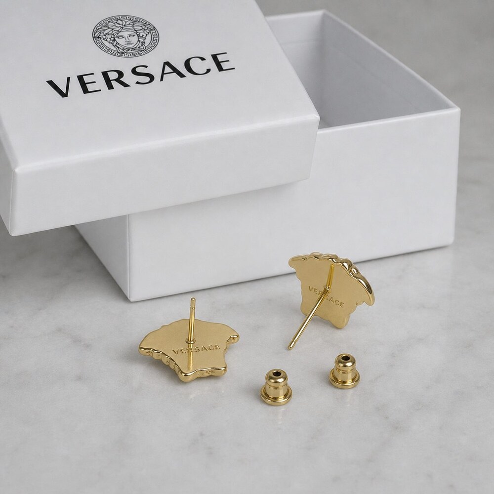 Versace Bold Statement Earrings Style 7 | New with Box - Picture 4 of 9